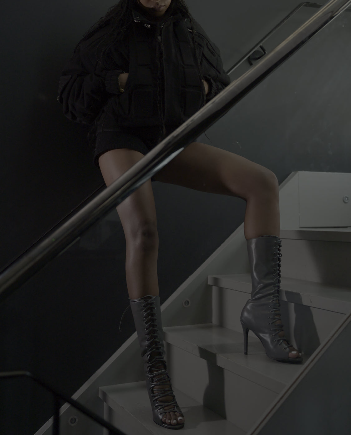 Exodus lace up gladiator boots